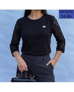 БЛУЗКА ТКАНЬ ТРИКОТАЖ Х/Б