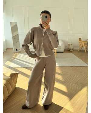 ЖЕНСКИЙ КОСТЮМ ТКАНЬ ПРИТАЛЕННЫЙ КОФТОЧКА С ДВУСТОРОННЕЙ МОЛНИЕЙ И ЛИАНЫ-КЛЁШ