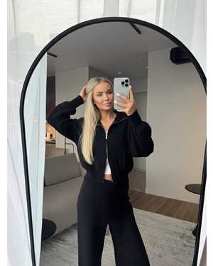 ЖЕНСКИЙ КОСТЮМ ТКАНЬ ПРИТАЛЕННЫЙ КОФТОЧКА С ДВУСТОРОННЕЙ МОЛНИЕЙ И ЛИАНЫ-КЛЁШ