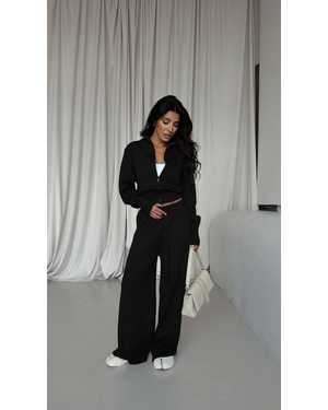 ЖЕНСКИЙ КОСТЮМ ТКАНЬ ПРИТАЛЕННЫЙ КОФТОЧКА С ДВУСТОРОННЕЙ МОЛНИЕЙ И ЛИАНЫ-КЛЁШ