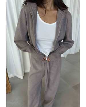ЖЕНСКИЙ КОСТЮМ ТКАНЬ ПРИТАЛЕННЫЙ КОФТОЧКА С ДВУСТОРОННЕЙ МОЛНИЕЙ И ЛИАНЫ-КЛЁШ