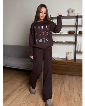 ЖЕНСКИЙ КОСТЮМ ДВОЙКА ТКАНЬ ВЕЛЮР