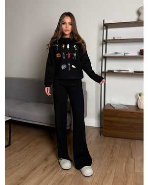 ЖЕНСКИЙ КОСТЮМ ДВОЙКА ТКАНЬ ВЕЛЮР