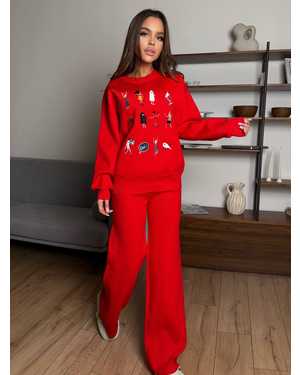 ЖЕНСКИЙ КОСТЮМ ДВОЙКА ТКАНЬ ВЕЛЮР