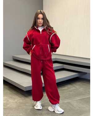 ЖЕНСКИЙ КОСТЮМ ДВОЙКА ТКАНЬ ВЕЛЮР