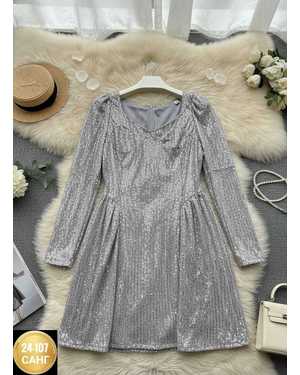 ПЛАТЬЕ ТКАНЬ ПАЕТКА+ПАДКЛАДКА