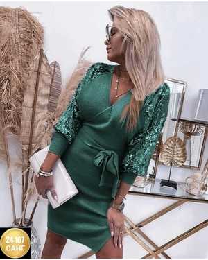 ПЛАТЬЕ ТКАНЬ ЛАПША И ПАЕТКА