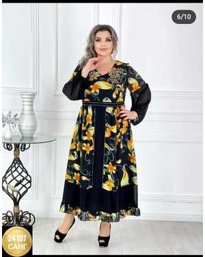 ЮБКА ТКАНЬ ШИФОН С ПОДКЛАДКА (СО СТРАЗАМИ)