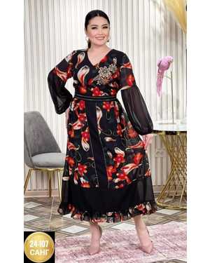 ЮБКА ТКАНЬ ШИФОН С ПОДКЛАДКА (СО СТРАЗАМИ)