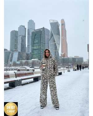 ЖЕНСКИЙ КОСТЮМ ДВОЙКА ТКАНЬ ФЛИС С НАЧЁСОМ