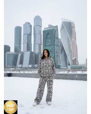 ЖЕНСКИЙ КОСТЮМ ДВОЙКА ТКАНЬ ФЛИС С НАЧЁСОМ