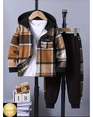 ДЕТСКИЙ КОСТЮМ ДВОЙКА ТКАНЬ ФЛИС КАШЕМИР