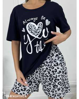 ПИЖАМА В РАЗМЕР ТКАНЬ ХЛОПОК