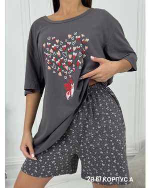 ПИЖАМА В РАЗМЕР ТКАНЬ ХЛОПОК