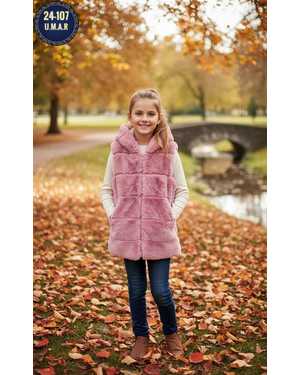 ЖИЛЕТКА ТКАНЬ ИСКУССТВЕННЫЙ МЕХ