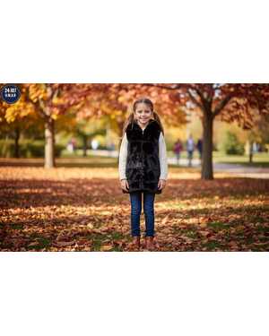 ЖИЛЕТКА ТКАНЬ ИСКУССТВЕННЫЙ МЕХ