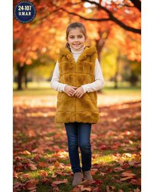 ЖИЛЕТКА ТКАНЬ ИСКУССТВЕННЫЙ МЕХ