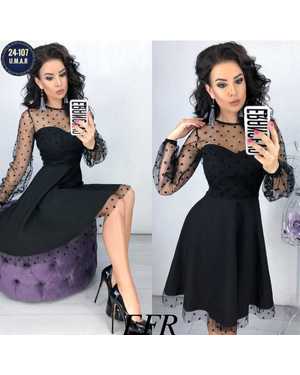 ПЛАТЬЕ ТКАНЬ ЛАЙТ+СЕТКА