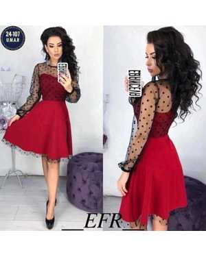 ПЛАТЬЕ ТКАНЬ ЛАЙТ+СЕТКА