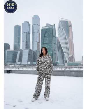 ЖЕНСКИЙ КОСТЮМ ДВОЙКА ТКАНЬ ФЛИС С НАЧЁСОМ