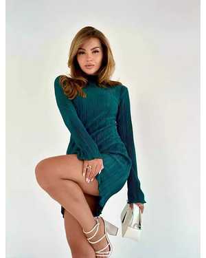 ПЛАТЬЕ ТКАНЬ ГОФРА