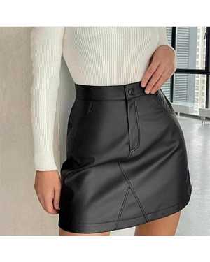 ЮБКА ТКАНЬ ЭКО-КОЖА