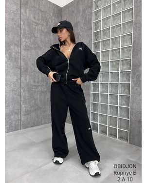 ЖЕНСКИЙ КОСТЮМ ТКАНЬ УТЕПЛЁННЫЙ С НАЧЕСОМ