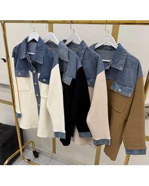 РУБАШКА ТКАНЬ ПЛЮШЕВАЯ ТКАНЬ ПЛЮС ВКЛЮЧЕНИЯ ДЖИНСОВОЙ