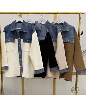 РУБАШКА ТКАНЬ ПЛЮШЕВАЯ ТКАНЬ ПЛЮС ВКЛЮЧЕНИЯ ДЖИНСОВОЙ