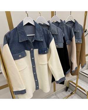 РУБАШКА ТКАНЬ ПЛЮШЕВАЯ ТКАНЬ ПЛЮС ВКЛЮЧЕНИЯ ДЖИНСОВОЙ