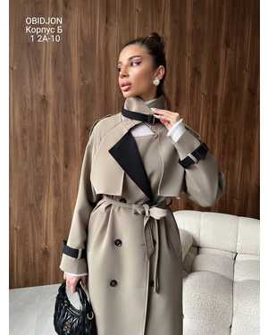 ТРЕНЧ ТКАНЬ ВИСКОЗА ХЛОПОК ВОДООТТАЛ