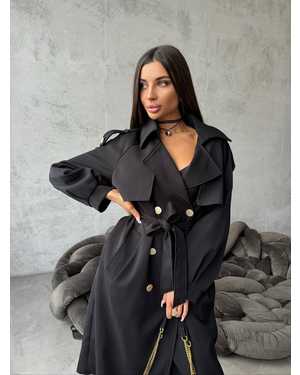 ТРЕНЧ ТКАНЬ ВИСКОЗА ХЛОПОК ВОДООТТАЛ