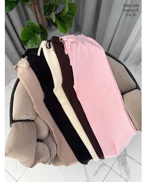 ЖЕНСКИЙ КОСТЮМ ДВОЙКА ТКАНЬ ВЯЗАНЫЙ