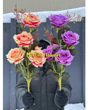 ИСКУССТВЕННЫЕ ЦВЕТЫ разные цвета Высота 70см 1 букет 7 ветка 5 голов УПАКОВКА 10ШТ