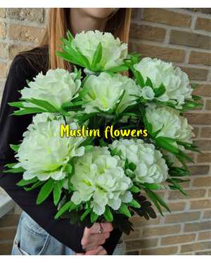 ИСКУССТВЕННЫЕ ЦВЕТЫ разные цвета Высота 55см 1 букет 7 голов УПАКОВКА 40ШТ