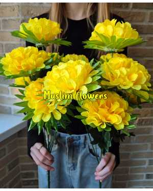 ИСКУССТВЕННЫЕ ЦВЕТЫ разные цвета Высота 55см 1 букет 7 голов УПАКОВКА 40ШТ