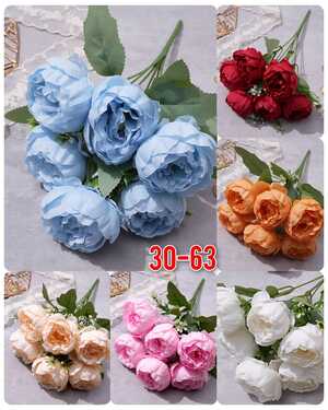 Искусственные цветы Размер 1 букет: 6 голов, 32 см 10 шт упаковка