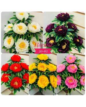 Искусственные цветы 1 букет: 7 голов, 55 см 10 шт упаковка