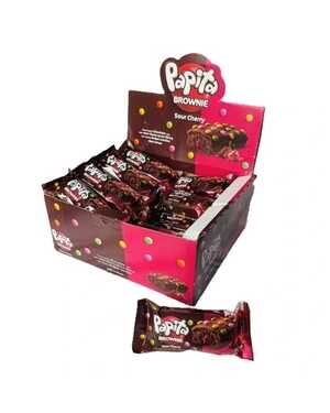 Papita Brownie: Папита Брауни шоколад 🍫 с вишней Турция 40 гр 24 шт упаковка