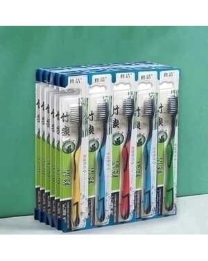 Зубные щётки. Бамбуковые щетины. 1шт Средняя жесткость