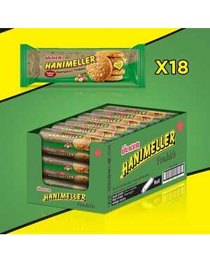 Ulker HANIMELLER: Печенье Улкер Ханимеллер с кусочками фундука. Турция 18 шт