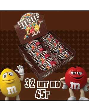 M&M Шоколад и с Арахисом 32 шт