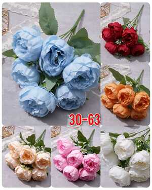 Искусственные цветы Размер 1 букет: 6 голов, 32 см 10 шт упаковка