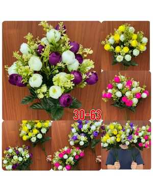 Искусственные цветы Размер 1 букет: 11 ветки много голов, 48 см 10 шт упаковка