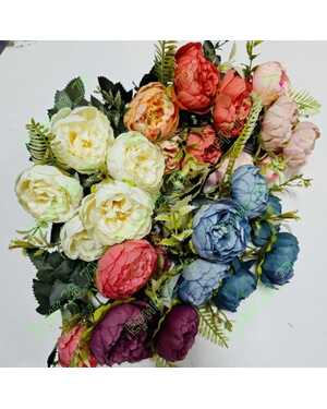 Искусственные цветы Размер:6 голова, высота 30см, упаковка 20 шт Разные цвета