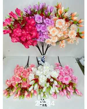 Искусственные цветы Размер 48см 5. голова, 30 шт упаковка Разные цвета