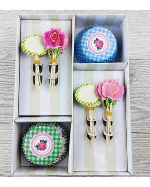 Набор для изготовления и украшения капкейков Чайная Роза