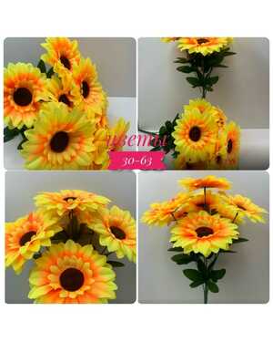 Искусственные цветы 1 букет: 6 голов , 45 см 20 шт