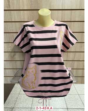 ЖЕНСКАЯ ФУТБОЛКА Состав 95% COTTON, 5% SPANDEX Размер 54до58 (ЕДИНЫЙ)