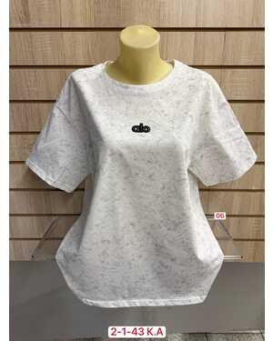 ЖЕНСКАЯ ФУТБОЛКА Состав 95% COTTON, 5% SPANDEX Размер 50до54 (ЕДИНЫЙ)